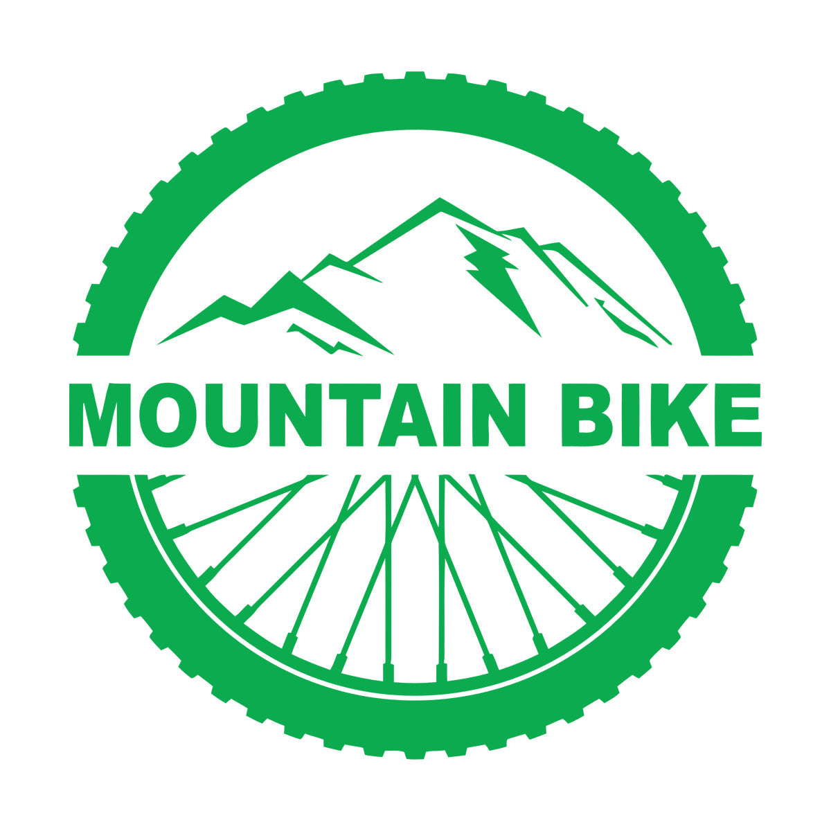 Mountain Bike Extreme Sport Bicycle Wheel Wall Decals Pvc It Won'T Fall Off