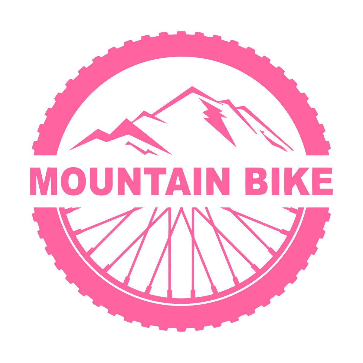 Mountain Bike Extreme Sport Bicycle Wheel Wall Decals Pvc It Won'T Fall Off