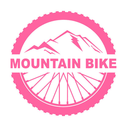 Mountain Bike Extreme Sport Bicycle Wheel Wall Decals Pvc It Won'T Fall Off