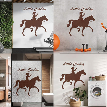 Wall Decals Little Cowboy Children'S Equestrian Center Wall Beautification
