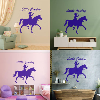 Wall Decals Little Cowboy Children'S Equestrian Center Wall Beautification