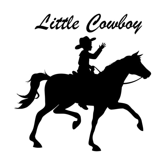 Wall Decals Little Cowboy Children'S Equestrian Center Wall Beautification