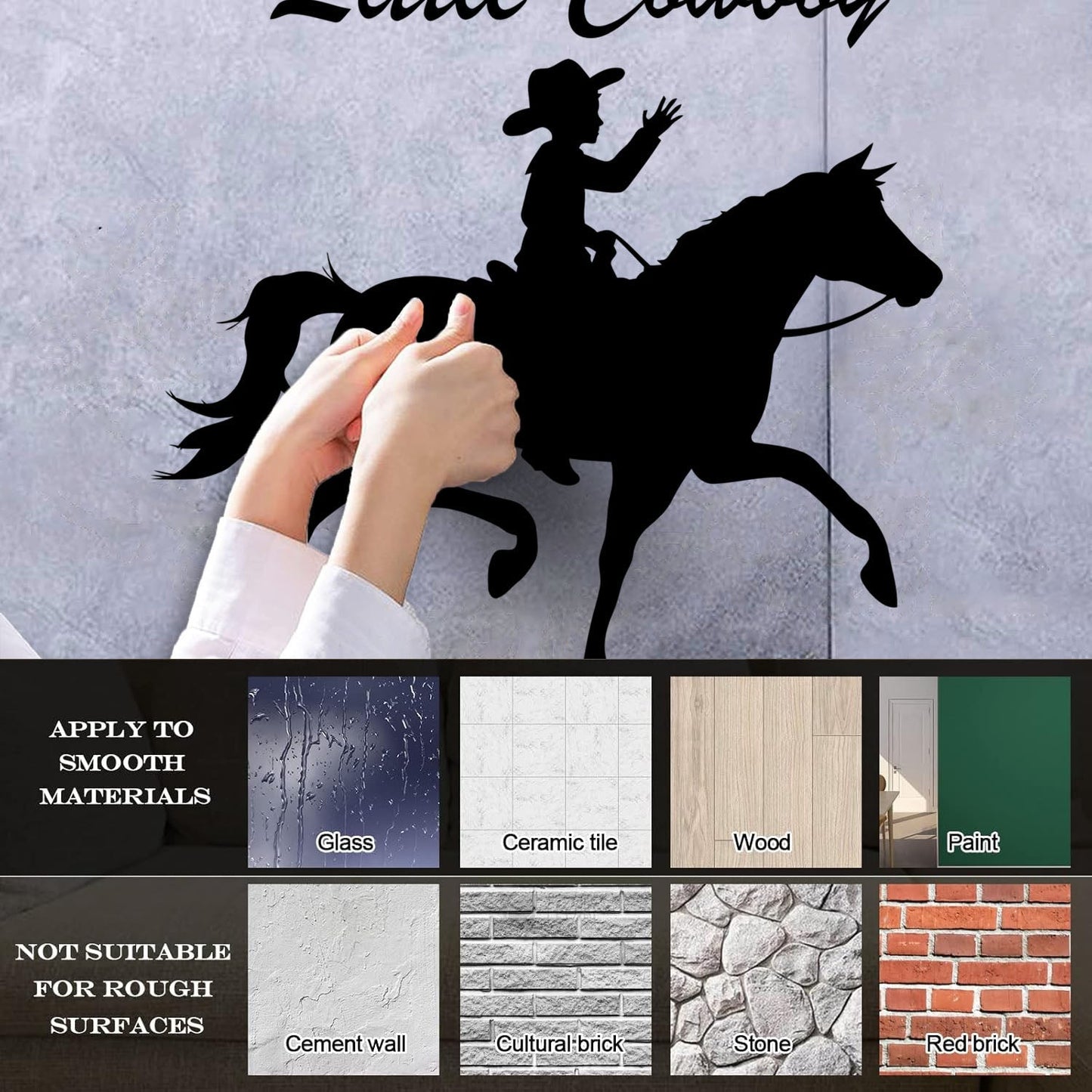 Wall Decals Little Cowboy Children'S Equestrian Center Wall Beautification