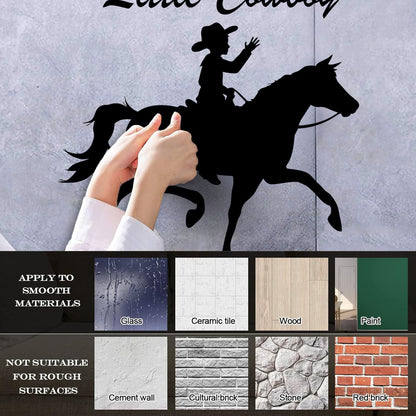 Wall Decals Little Cowboy Children'S Equestrian Center Wall Beautification