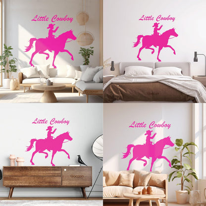 Wall Decals Little Cowboy Children'S Equestrian Center Wall Beautification