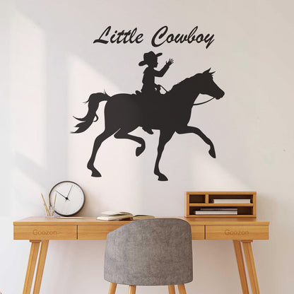 Wall Decals Little Cowboy Children'S Equestrian Center Wall Beautification