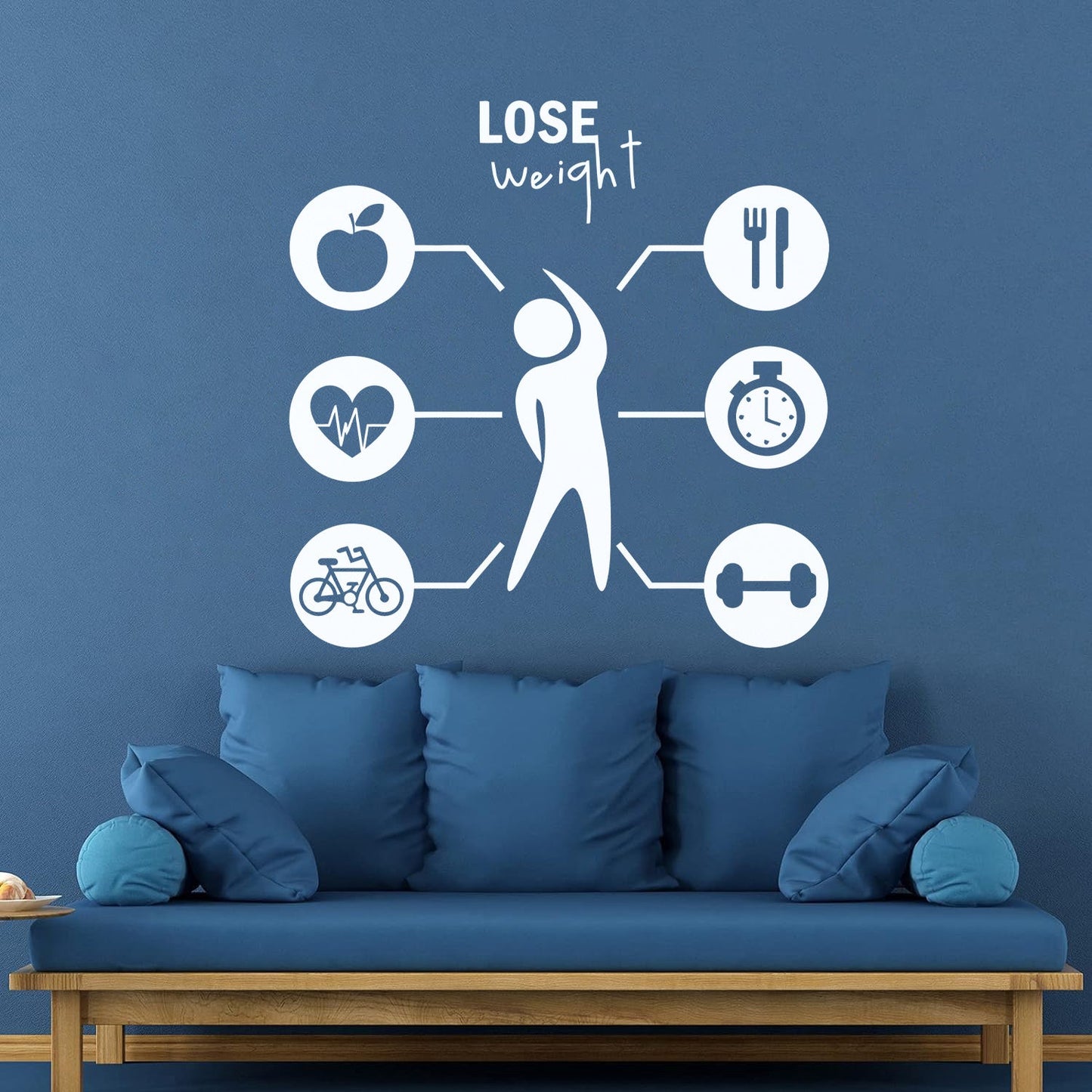 Wall Stickers Lose Weight Diet Training Fitnesscenter Cardio Sport Self Adhesive