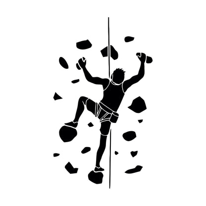Wall Decals Pvc Man Indoor Climbing Climber Art Mural Painting
