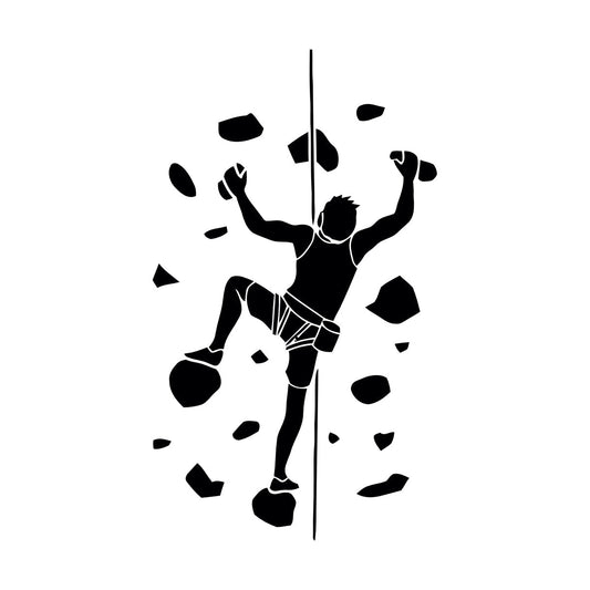 Wall Decals Pvc Man Indoor Climbing Climber Art Mural Painting