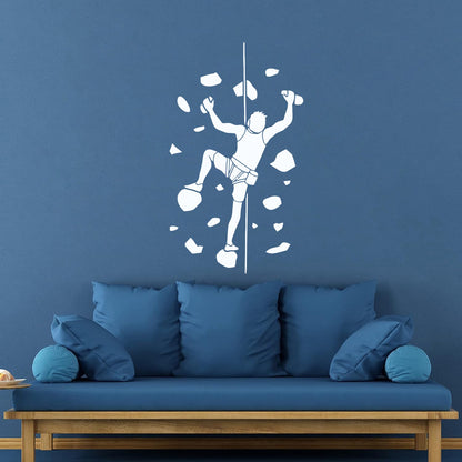 Wall Decals Pvc Man Indoor Climbing Climber Art Mural Painting