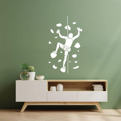 Wall Decals Pvc Man Indoor Climbing Climber Art Mural Painting
