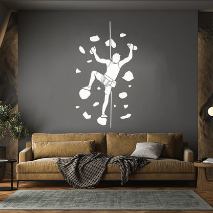 Wall Decals Pvc Man Indoor Climbing Climber Art Mural Painting