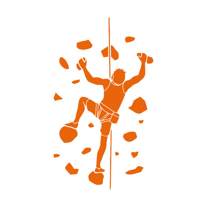 Wall Decals Pvc Man Indoor Climbing Climber Art Mural Painting