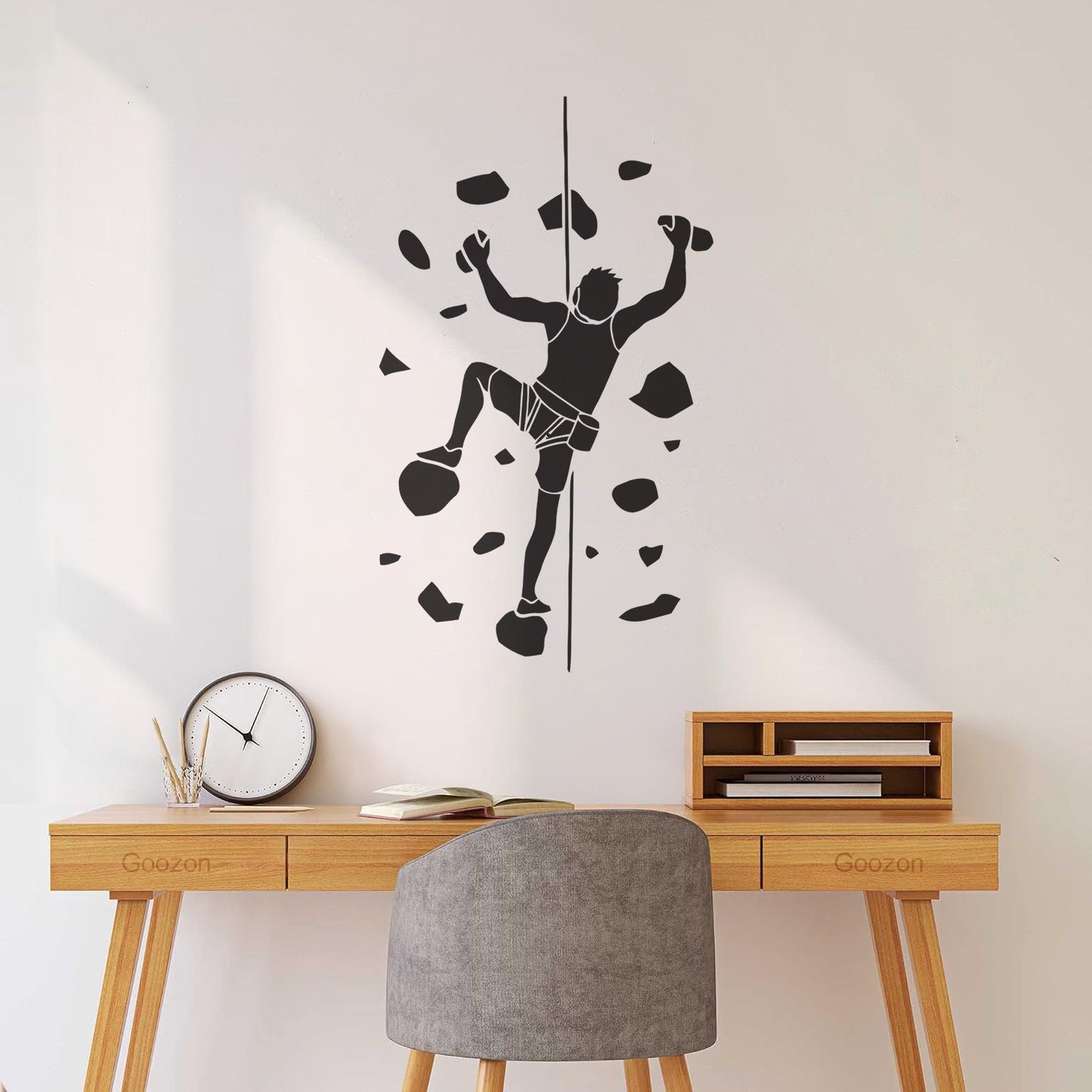 Wall Decals Pvc Man Indoor Climbing Climber Art Mural Painting