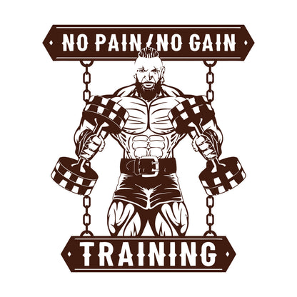 Fine Carving Decals Masculinity Fitnesscenter Center Training No Pain No Gain Tattoo Culture