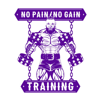 Fine Carving Decals Masculinity Fitnesscenter Center Training No Pain No Gain Tattoo Culture