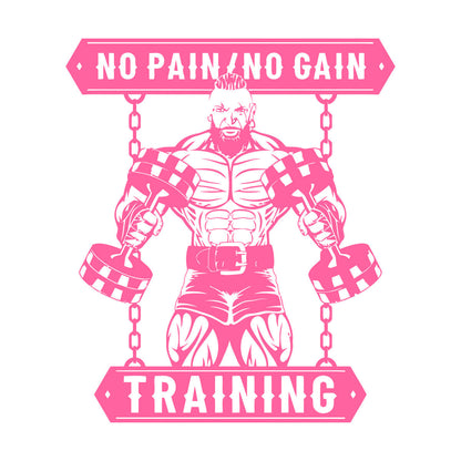 Fine Carving Decals Masculinity Fitnesscenter Center Training No Pain No Gain Tattoo Culture