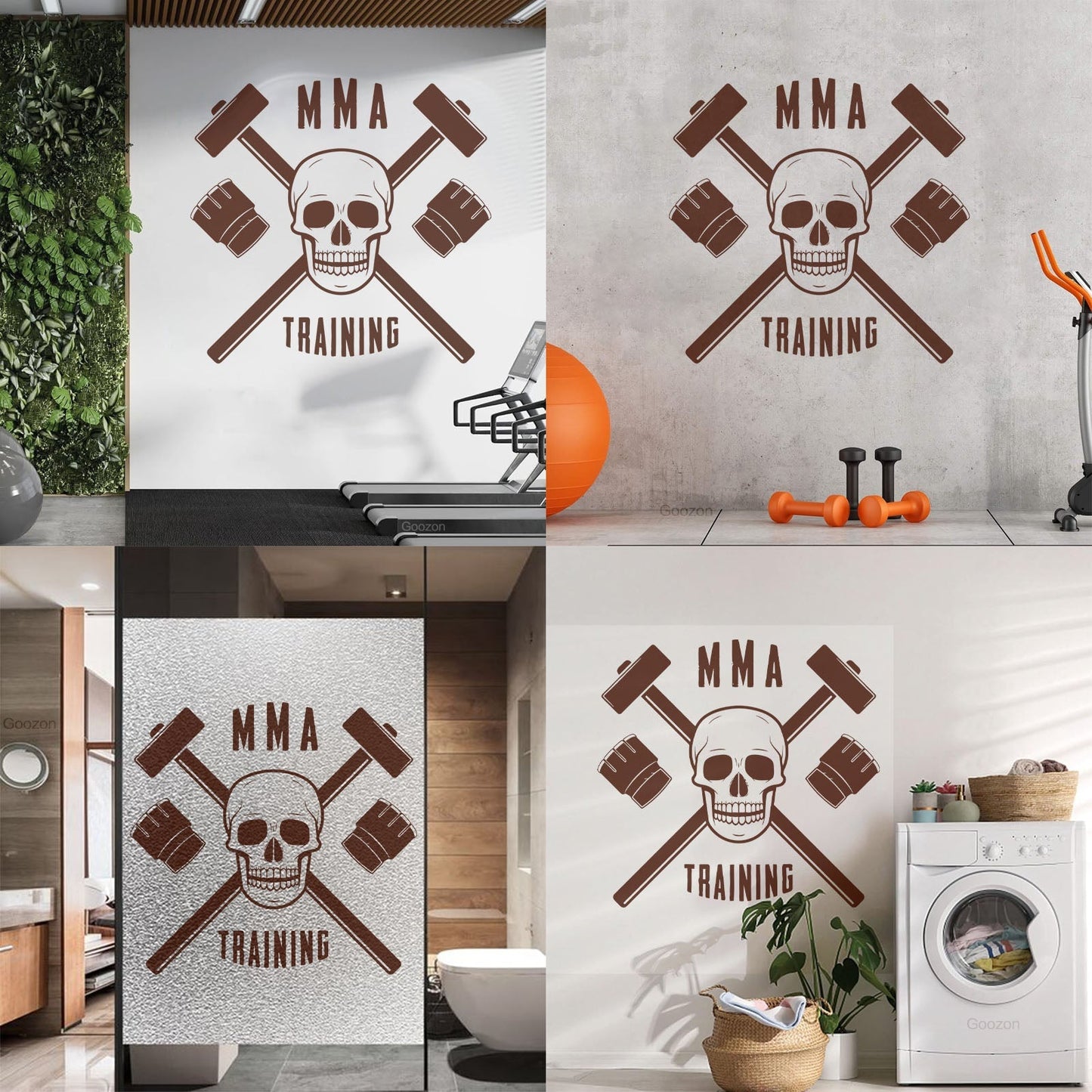 Wall Stickers Paster Paper Mma Training Martial Arts Fight Club Sports Can Modify And Add Information