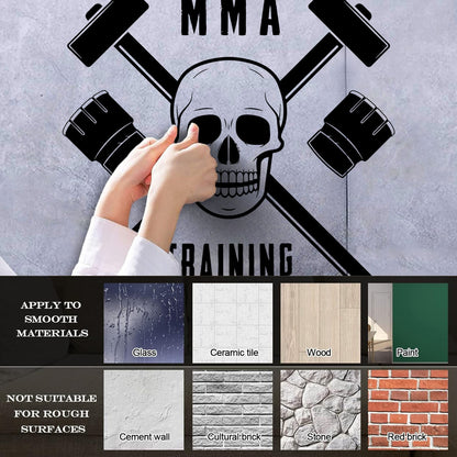 Wall Stickers Paster Paper Mma Training Martial Arts Fight Club Sports Can Modify And Add Information