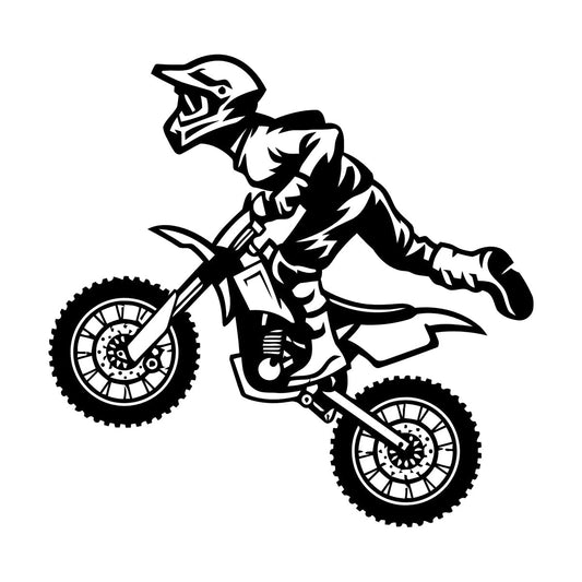 Engraving Stickers Motocross Motorcycle Racer Bike Sport Biker Store Decoration