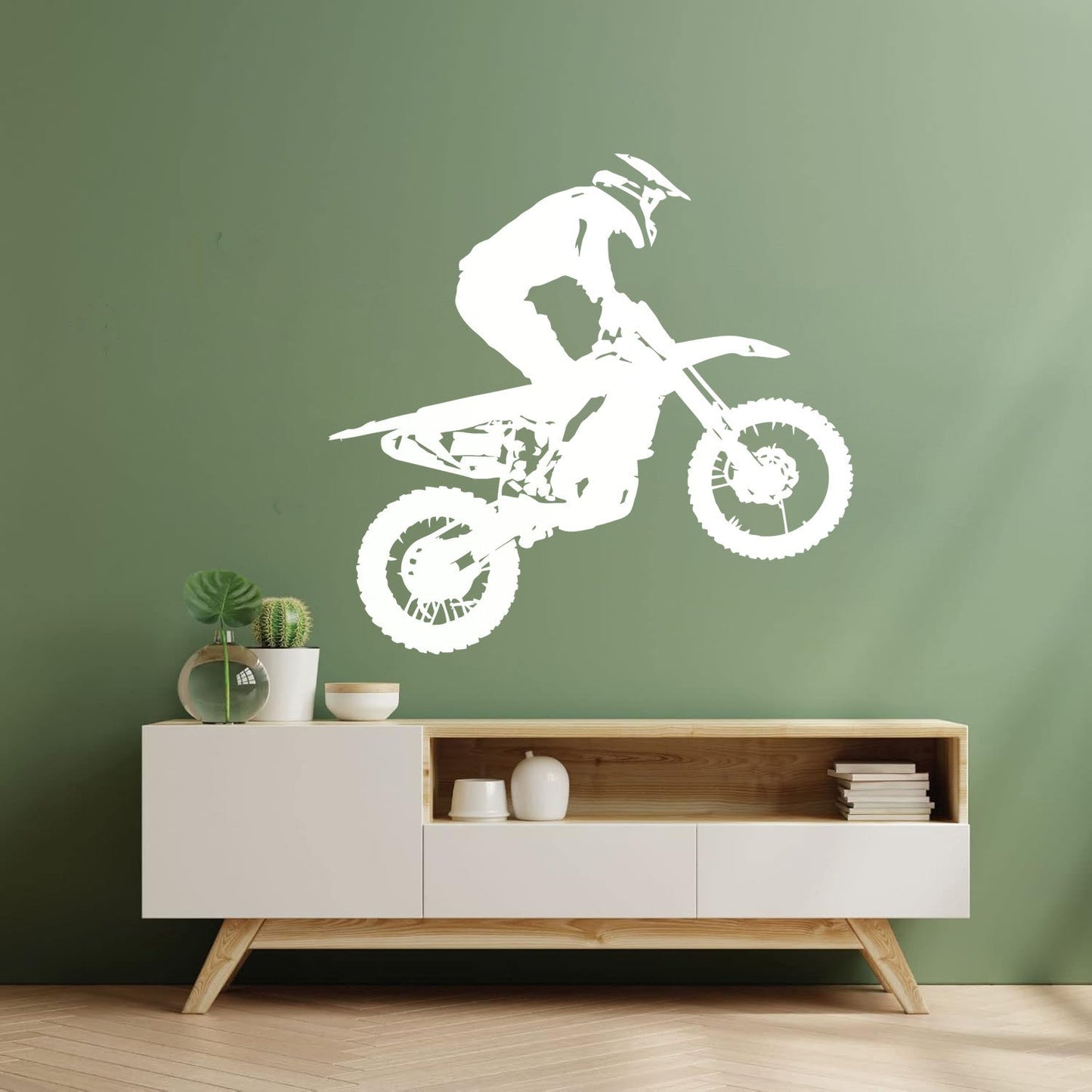 Motocross Speed Extreme Moto Biker Motorcycle Vinyl Wall Stickers Multi Color Selection