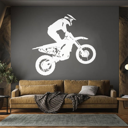 Motocross Speed Extreme Moto Biker Motorcycle Vinyl Wall Stickers Multi Color Selection