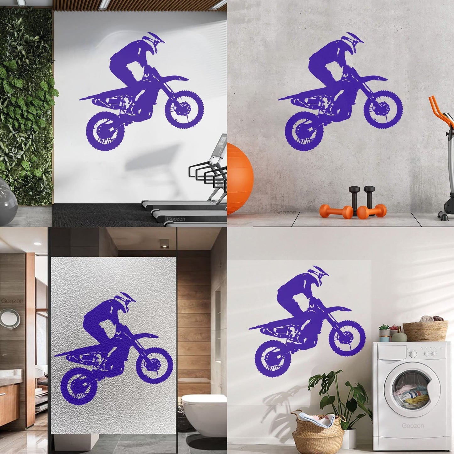 Motocross Speed Extreme Moto Biker Motorcycle Vinyl Wall Stickers Multi Color Selection