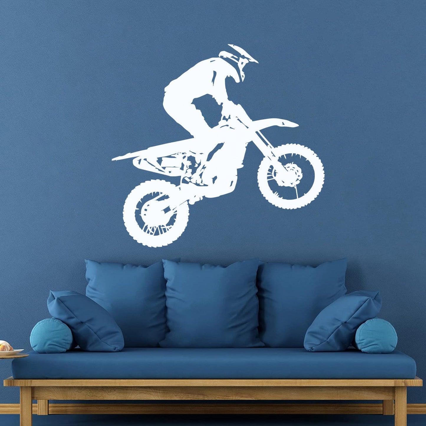 Motocross Speed Extreme Moto Biker Motorcycle Vinyl Wall Stickers Multi Color Selection