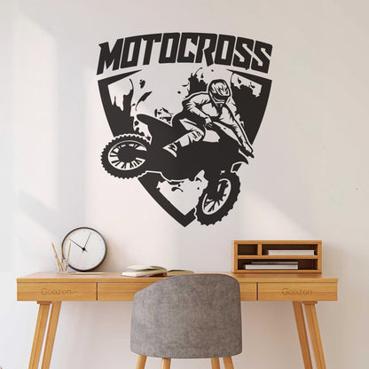 Engraving Decals Motocross Sport Extreme Motorcycle Biker Art Mural Painting