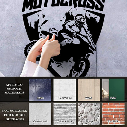 Engraving Decals Motocross Sport Extreme Motorcycle Biker Art Mural Painting