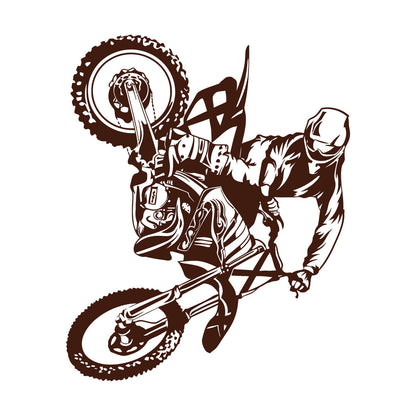 Mural And Wall Vinyl Decal Motorcycle Bike Biker Motocross Extreme Sports Multiple Size Options