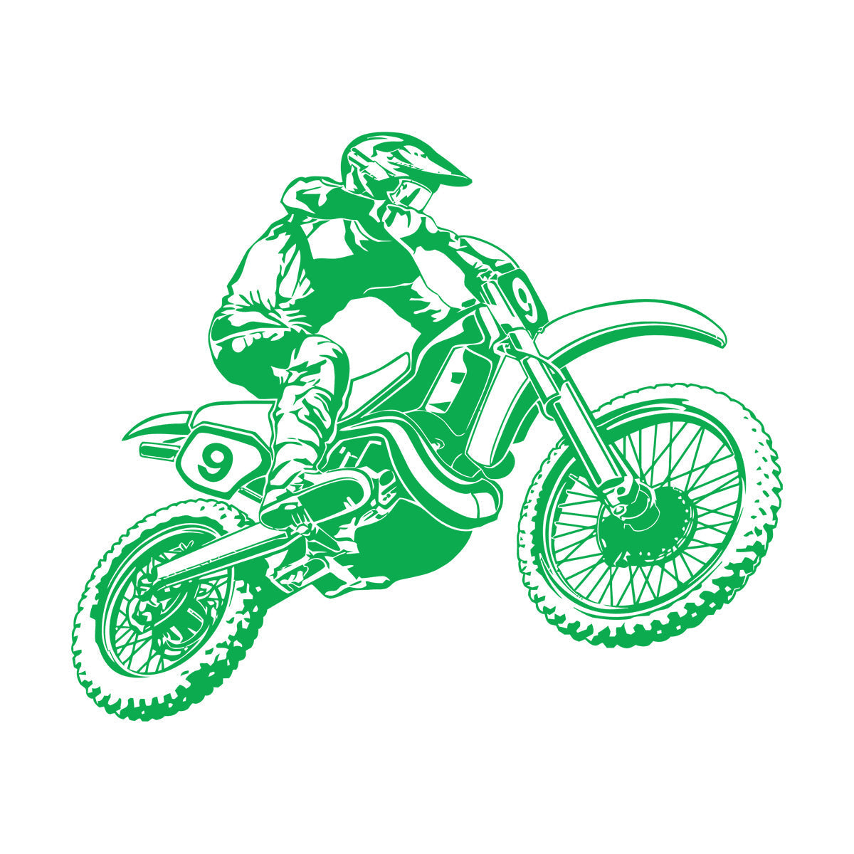Motorcycle Race Extreme Sports Bike Biker Fine Carving Stickers Personalized Customization