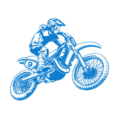 Motorcycle Race Extreme Sports Bike Biker Fine Carving Stickers Personalized Customization