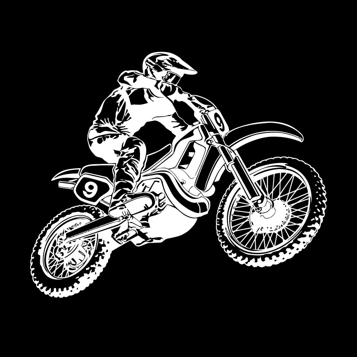 Motorcycle Race Extreme Sports Bike Biker Fine Carving Stickers Personalized Customization