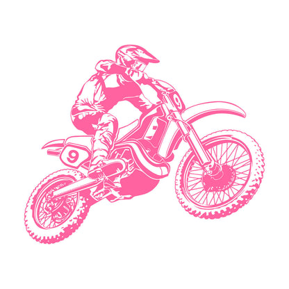 Motorcycle Race Extreme Sports Bike Biker Fine Carving Stickers Personalized Customization