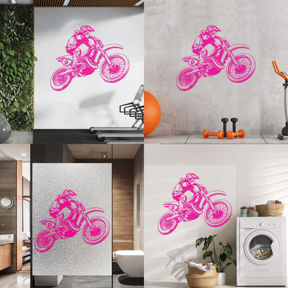 Motorcycle Race Extreme Sports Bike Biker Fine Carving Stickers Personalized Customization