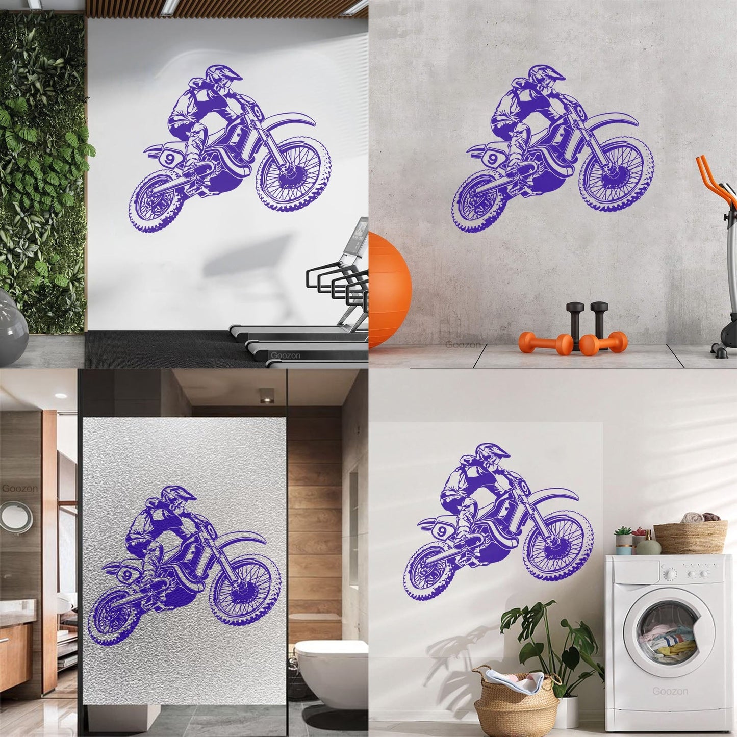 Motorcycle Race Extreme Sports Bike Biker Fine Carving Stickers Personalized Customization