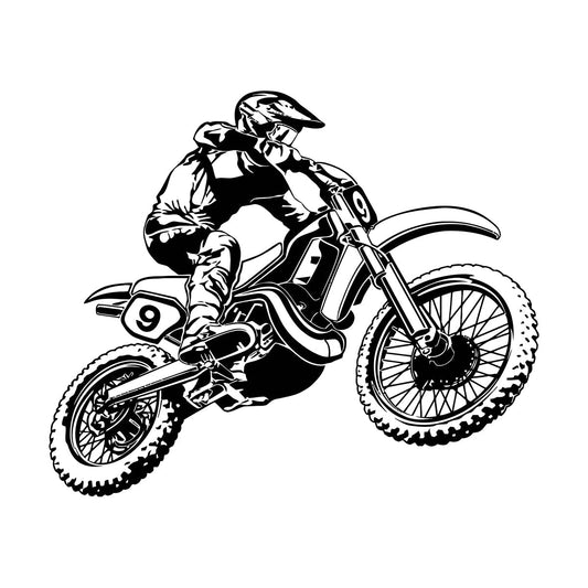Motorcycle Race Extreme Sports Bike Biker Fine Carving Stickers Personalized Customization