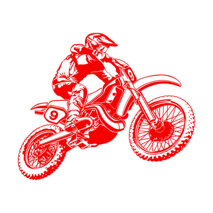 Motorcycle Race Extreme Sports Bike Biker Fine Carving Stickers Personalized Customization