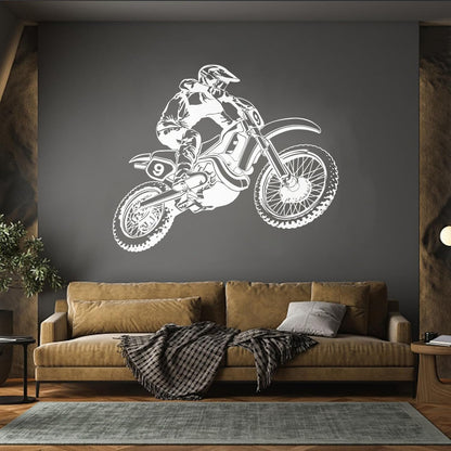 Motorcycle Race Extreme Sports Bike Biker Fine Carving Stickers Personalized Customization