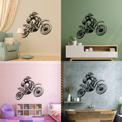 Motorcycle Race Extreme Sports Bike Biker Fine Carving Stickers Personalized Customization