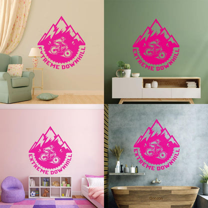 Wall Stickers Motorcycle Racing Garage Extreme Man Sports Can Modify And Add Information