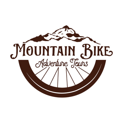Engraving Stickers Mountain Bike Adventure Tours Bicycle Wheel Car Body Decoration