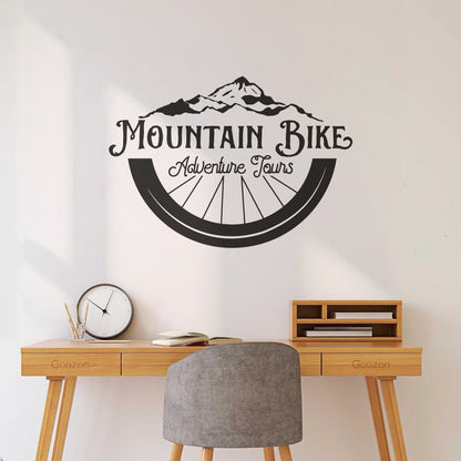 Engraving Stickers Mountain Bike Adventure Tours Bicycle Wheel Car Body Decoration