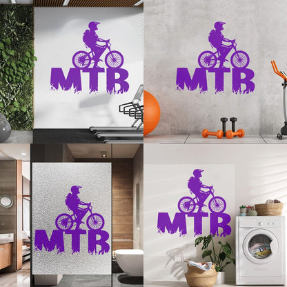 Lettering Decals Mountain Bike Bicycle Cycle Extreme Sport Window Decals