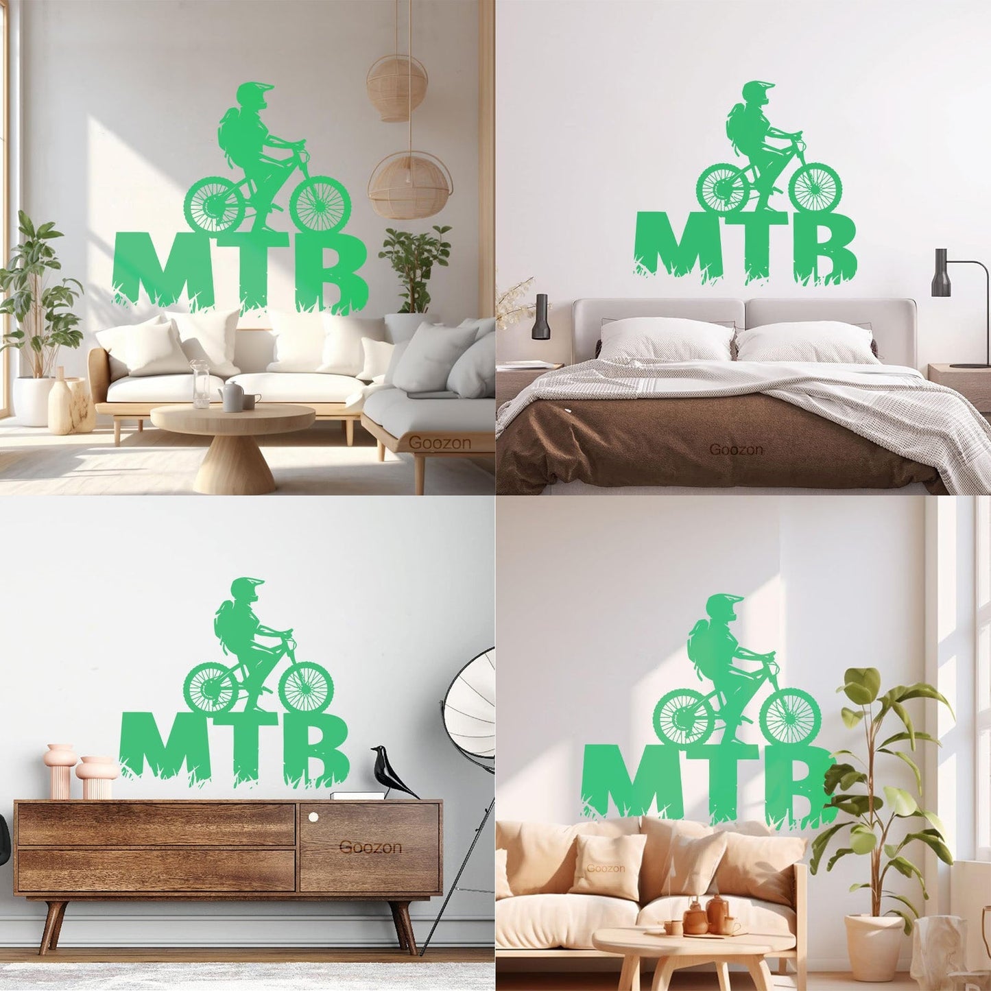 Lettering Decals Mountain Bike Bicycle Cycle Extreme Sport Window Decals
