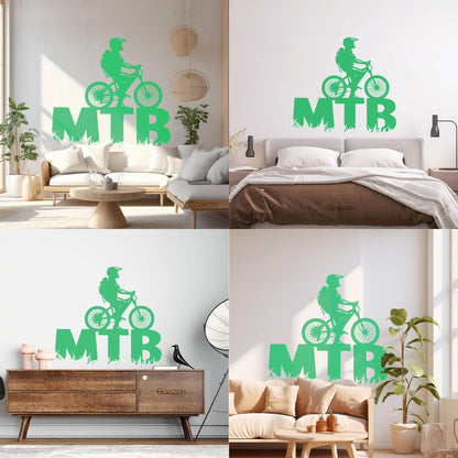Lettering Decals Mountain Bike Bicycle Cycle Extreme Sport Window Decals
