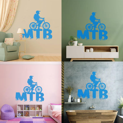 Lettering Decals Mountain Bike Bicycle Cycle Extreme Sport Window Decals