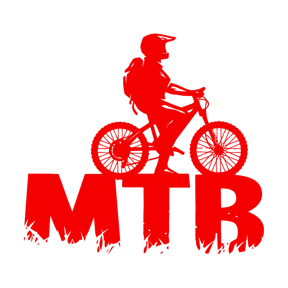 Lettering Decals Mountain Bike Bicycle Cycle Extreme Sport Window Decals