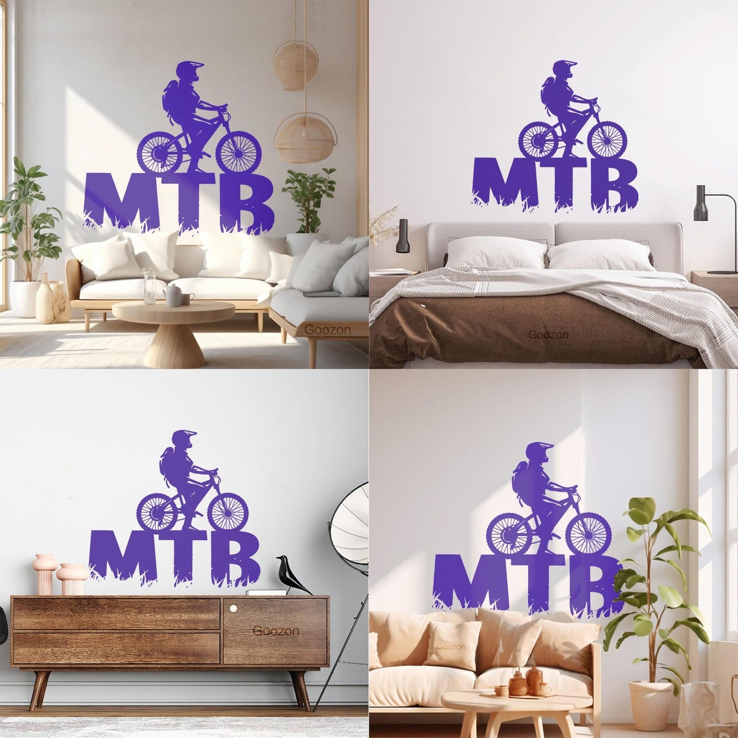 Lettering Decals Mountain Bike Bicycle Cycle Extreme Sport Window Decals